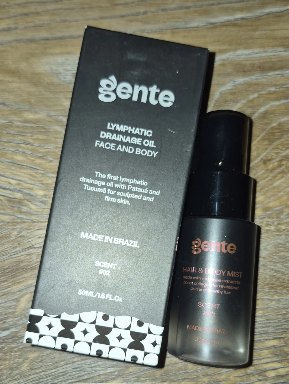 Gente Lymphatic Drainage Oil & Hair + Body Mist - Nwt